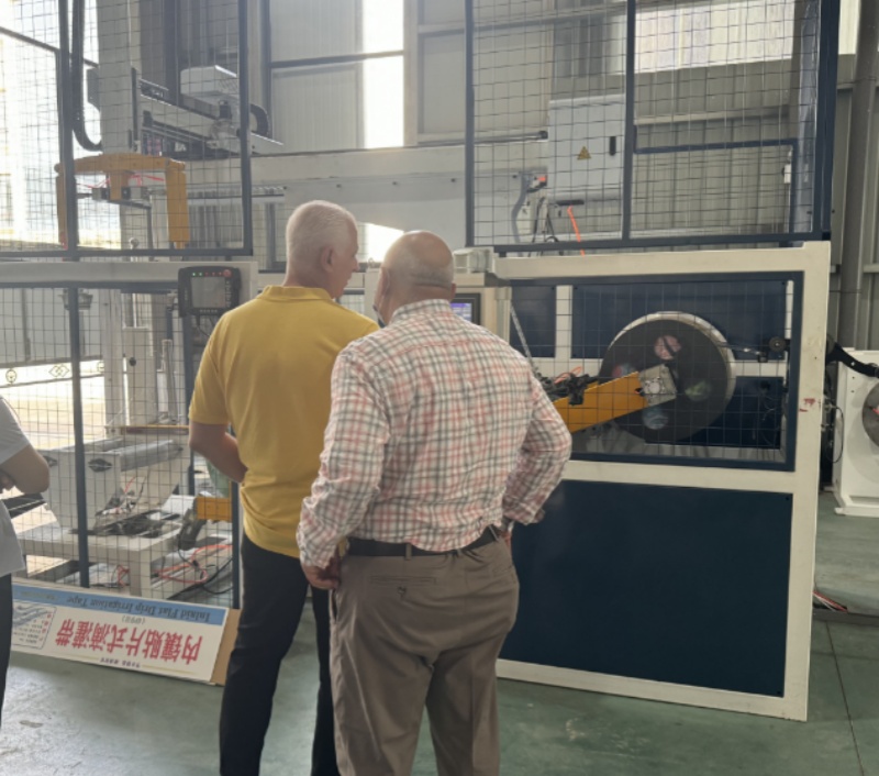 Jordanian Customers Show Great Interest in the Strip Punching Detection of Our Strip Drip Irrigation Tape Production Line