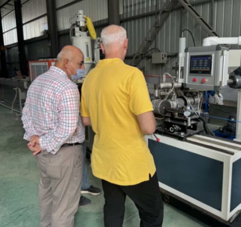 Jordanian Customers Show Great Interest in the Strip Punching Detection of Our Strip Drip Irrigation Tape Production Line