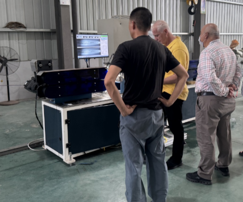 Jordanian Customers Show Great Interest in the Strip Punching Detection of Our Strip Drip Irrigation Tape Production Line